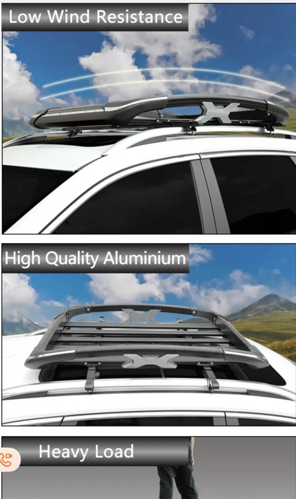 UPWHEEL- CAR ROOF RACK/ CAR ROOF TOP  LUGGAGE CARRIER  TRAY, Platform Including U-bolts - Image 8