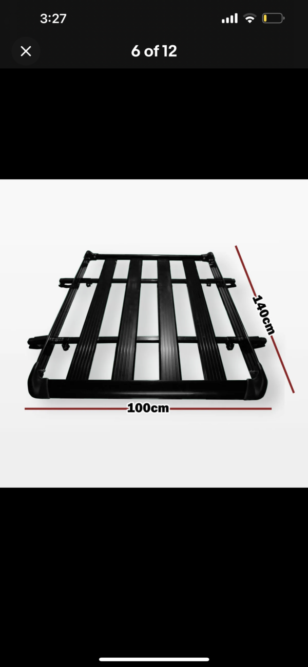 CAR ROOF RACK BASKET / CAR ROOF TOP LUGGAGE CARRIER Including U-bolts - Image 4