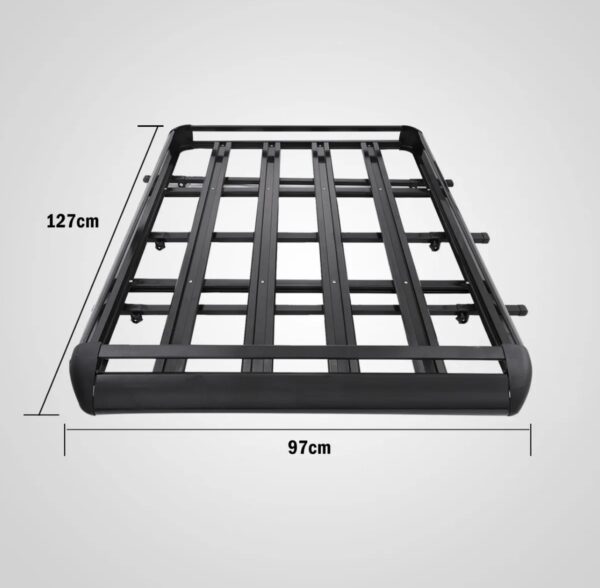 CAR ROOF RACK BASKET / CAR ROOF TOP LUGGAGE CARRIER including U-bolts - Image 3