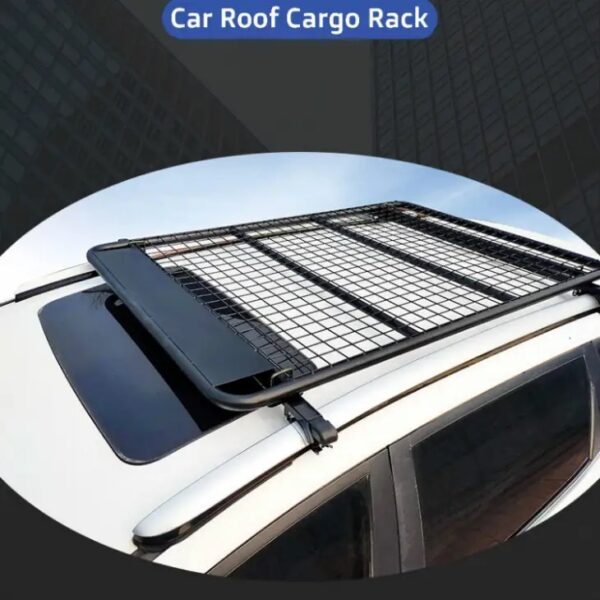 OUT ROAMER CAR ROOF RACK/ CAR ROOF TOP  BASKET LUGGAGE CARRIER  TRAY,  U-bolts included - Image 2