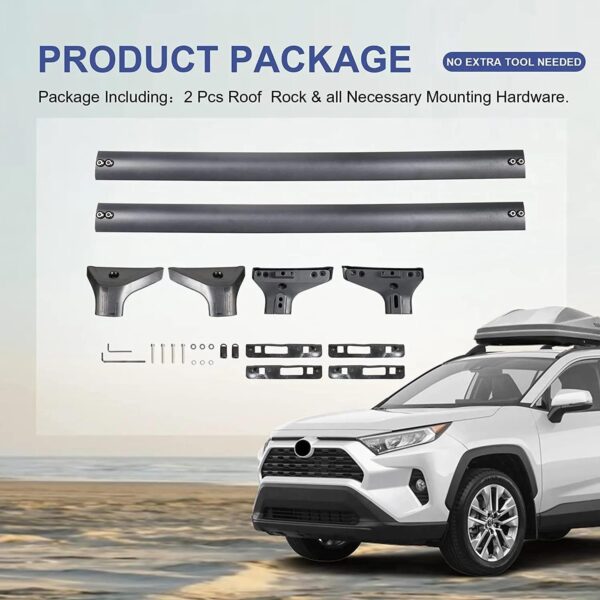 Roof Racks for Toyota Rav4 5 Door SUV May 2019 To Ongoing (Flush Rails) - Image 8