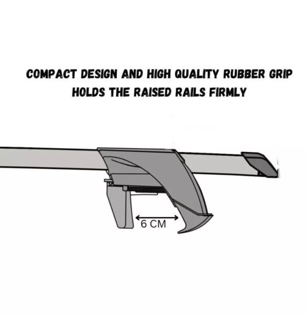 Roof Racks for Toyota Corolla Levin 5 Door Wagon Dec 2001 - Apr 2007 (Raised Rails) - Image 6