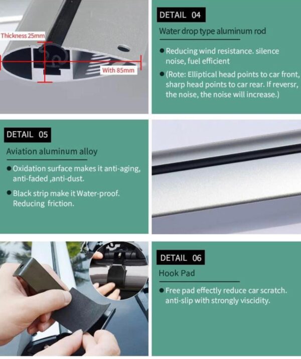 Roof Racks for Toyota Kluger 5 Door SUV Oct 2003 - 2007 (Naked Roof) - Image 10